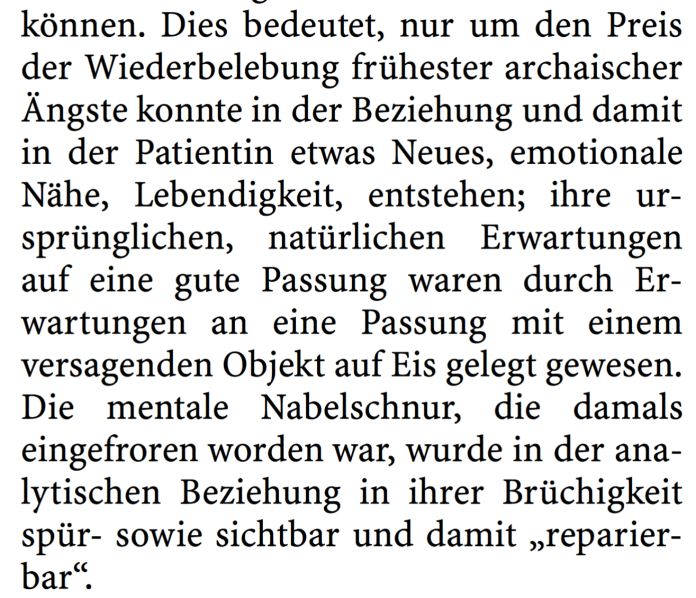 Gisela Bergmann-Mausfeld: Pathologische Passung, Mentalisierung und negative therapeutische Reaktion